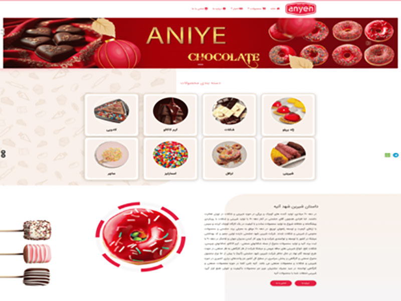 سایت فروشگاهی آنیه